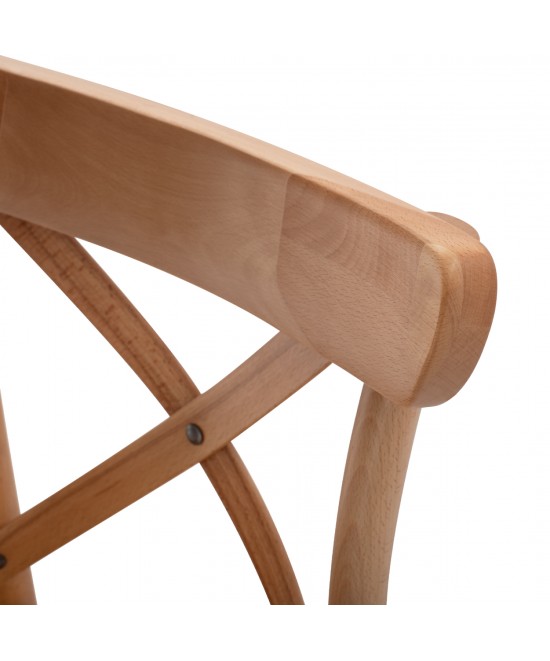 ΣΚΑΜΠΟ ΜΕΣ.ΥΨΟΥΣ GIOLIANA HM8750.01 ΑΠΟ ΟΞΙΑ ΦΥΣΙΚΟ ΜΕ PLYWOOD ΚΑΘΙΣΜΑ 46x46x101Υ εκ.