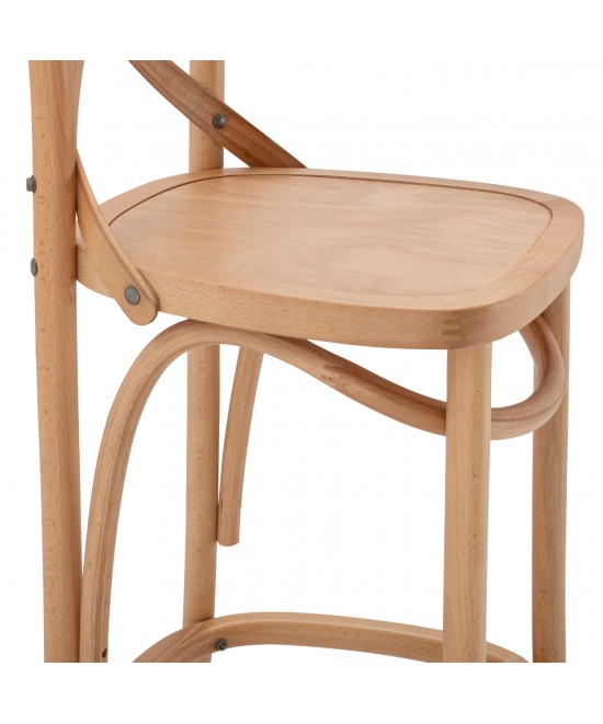 ΣΚΑΜΠΟ ΜΕΣ.ΥΨΟΥΣ GIOLIANA HM8750.01 ΑΠΟ ΟΞΙΑ ΦΥΣΙΚΟ ΜΕ PLYWOOD ΚΑΘΙΣΜΑ 46x46x101Υ εκ.