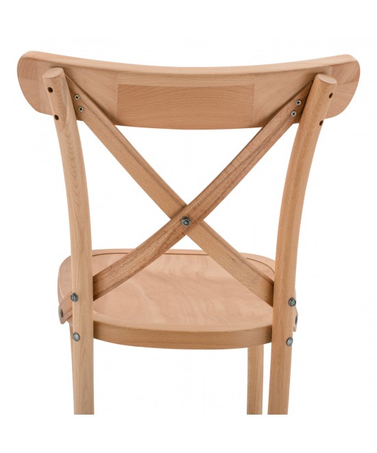 ΣΚΑΜΠΟ ΜΕΣ.ΥΨΟΥΣ GIOLIANA HM8750.01 ΑΠΟ ΟΞΙΑ ΦΥΣΙΚΟ ΜΕ PLYWOOD ΚΑΘΙΣΜΑ 46x46x101Υ εκ.