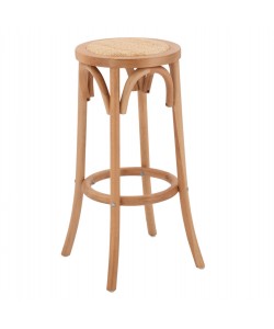 ΣΚΑΜΠΟ ΞΥΛΙΝΟ FAYE ΑΠΟ ΟΞΙΑ ΦΥΣΙΚΟ ΜΕ ΨΑΘΑ Φ36Χ70 HM8751.01 36x36x72 εκ.