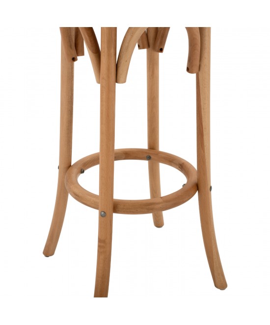 ΣΚΑΜΠΟ ΞΥΛΙΝΟ FAYE ΑΠΟ ΟΞΙΑ ΦΥΣΙΚΟ ΜΕ ΨΑΘΑ Φ36Χ70 HM8751.01 36x36x72 εκ.