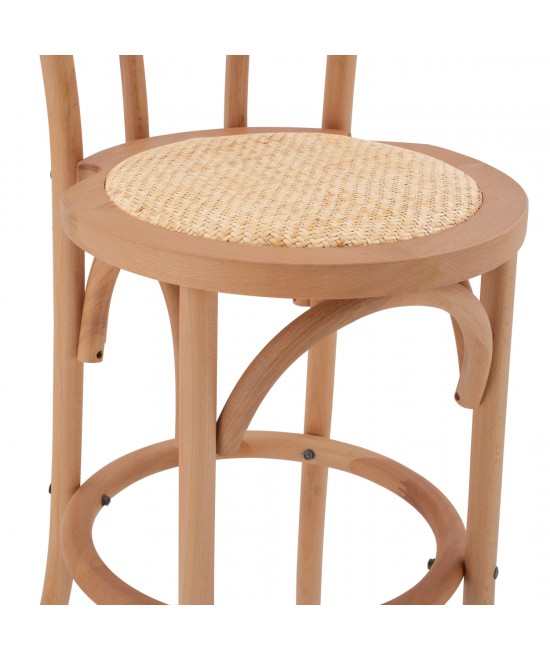 ΣΚΑΜΠΟ ΜΠΑΡ MONTREAL ΞΥΛΙΝΟ ΑΠΟ ΟΞΙΑ ΦΥΣΙΚΟ ΜΕ ΨΑΘΑ 41X47X108 HM8749.01