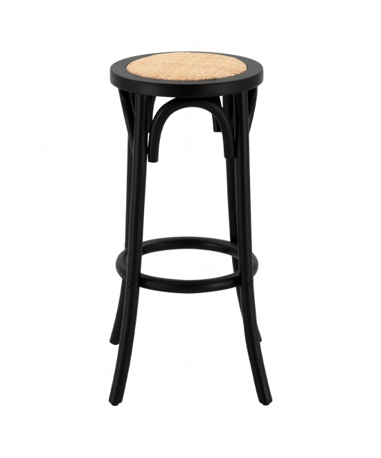 ΣΚΑΜΠΟ ΞΥΛΙΝΟ FAYE ΑΠΟ ΟΞΙΑ ΜΑΥΡΟ ΜΕ ΨΑΘΑ Φ36Χ70 HM8751.02