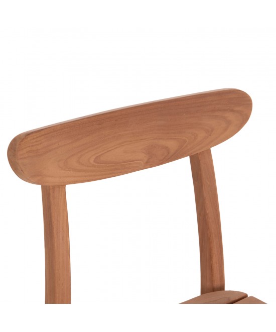 ΚΑΡΕΚΛΑ ΤΡΑΠΕΖΑΡΙΑΣ ΕΞ.ΧΩΡΟΥ ROBBIE HM18115 ΞΥΛΟ TEAK--ΦΥΣΙΚΟ 48x51x82Υεκ.