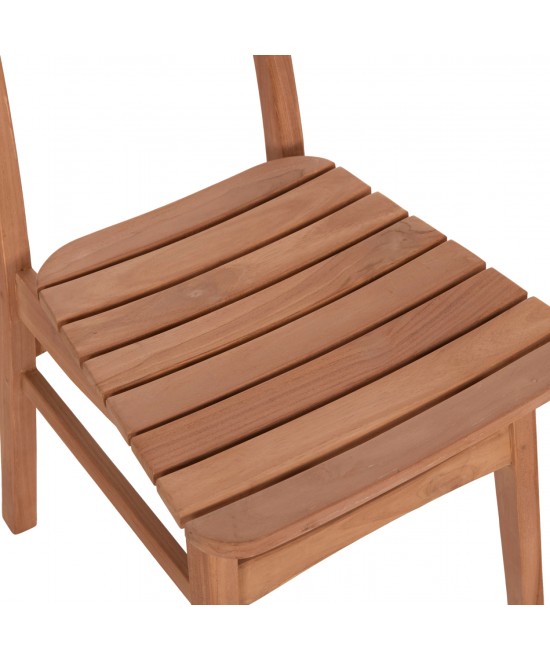 ΚΑΡΕΚΛΑ ΤΡΑΠΕΖΑΡΙΑΣ ΕΞ.ΧΩΡΟΥ ROBBIE HM18115 ΞΥΛΟ TEAK--ΦΥΣΙΚΟ 48x51x82Υεκ.
