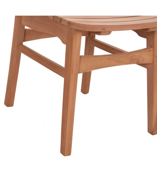 ΚΑΡΕΚΛΑ ΤΡΑΠΕΖΑΡΙΑΣ ΕΞ.ΧΩΡΟΥ ROBBIE HM18115 ΞΥΛΟ TEAK--ΦΥΣΙΚΟ 48x51x82Υεκ.