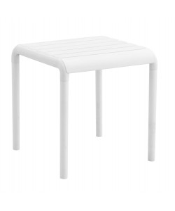 ΤΡΑΠΕΖΑΚΙ ΤΕΤΡΑΓΩΝΟ KORVER HM6335.01 ΠΟΛΥΠΡΟΠΥΛΕΝΙΟ ΣΕ ΛΕΥΚΟ 45x45x47Υεκ.