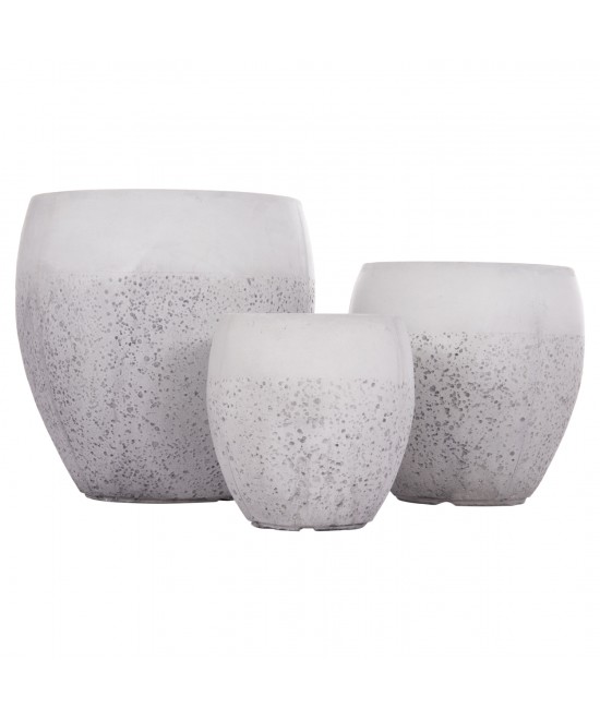 ΣΕΤ 3ΤΜΧ ΓΛΑΣΤΡΕΣ ΣΕΙΡΑ GARDENER HM4718 FIBERCLAY ΛΕΥΚΟ Φ55x54Υεκ ΣΕΤ 3ΤΜΧ ΓΛΑΣΤΡΕΣ ΣΕΙΡΑ GARDENER HM4718 FIBERCLAY ΛΕΥΚΟ Φ55x54Υεκ