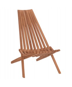 ΠΟΛΥΘΡΟΝΑ LOUNGE ΠΤΥΣΣΟΜΕΝΗ SHIGAO HM18112 ΞΥΛΟ TEAK--ΦΥΣΙΚΟ 61x88.5x89Υεκ.