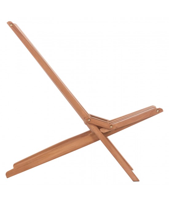 ΠΟΛΥΘΡΟΝΑ LOUNGE ΠΤΥΣΣΟΜΕΝΗ SHIGAO HM18112 ΞΥΛΟ TEAK--ΦΥΣΙΚΟ 61x88.5x89Υεκ.
