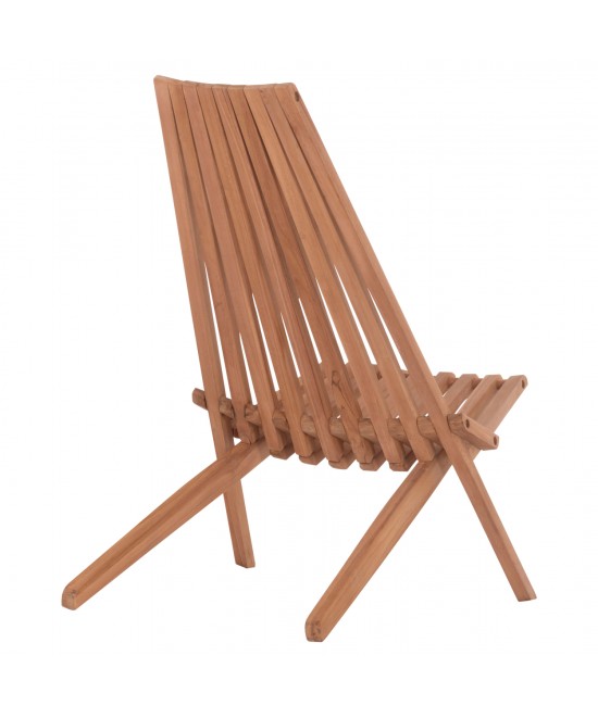 ΠΟΛΥΘΡΟΝΑ LOUNGE ΠΤΥΣΣΟΜΕΝΗ SHIGAO HM18112 ΞΥΛΟ TEAK--ΦΥΣΙΚΟ 61x88.5x89Υεκ.