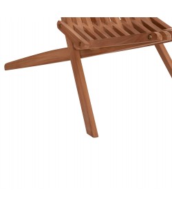 ΠΟΛΥΘΡΟΝΑ LOUNGE ΠΤΥΣΣΟΜΕΝΗ SHIGAO HM18112 ΞΥΛΟ TEAK--ΦΥΣΙΚΟ 61x88.5x89Υεκ.