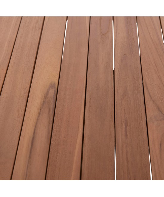 ΕΠΙΦΑΝΕΙΑ ΤΡΑΠΕΖΙΟΥ ΣΤΡΟΓΓΥΛΗ HM18133 ΞΥΛΟ TEAK--ΦΥΣΙΚΟ Φ70x4(πάχος)εκ.
