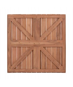 ΕΠΙΦΑΝΕΙΑ ΤΡΑΠΕΖΙΟΥ ΤΕΤΡΑΓΩΝΗ HM18135 ΞΥΛΟ TEAK--ΦΥΣΙΚΟ 60x60x4(πάχος)εκ.