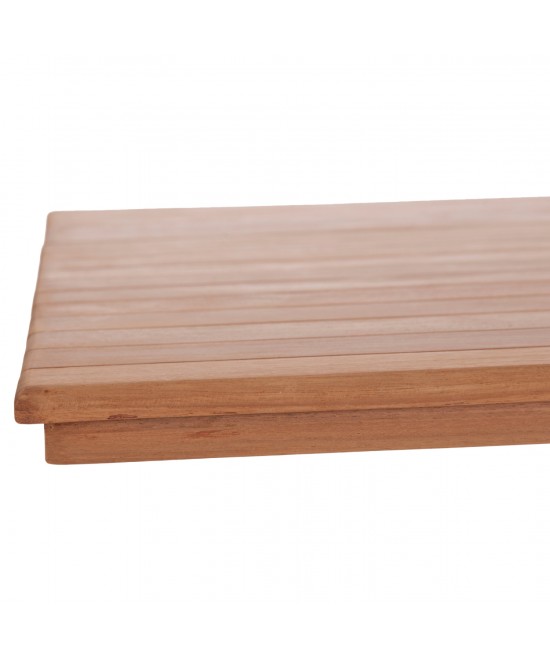 ΕΠΙΦΑΝΕΙΑ ΤΡΑΠΕΖΙΟΥ ΟΡΘΟΓΩΝΙΑ HM18138 ΞΥΛΟ TEAK--ΦΥΣΙΚΟ 120x80x4(πάχος)εκ.