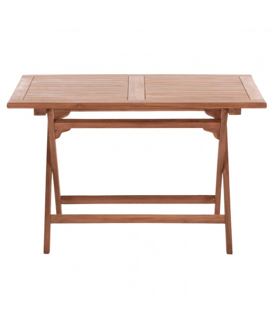 ΤΡΑΠΕΖΙ ΠΤΥΣΣΟΜΕΝΟ ΟΡΘΟΓΩΝΙΟ ERIS HM18117 ΞΥΛΟ TEAK--ΦΥΣΙΚΟ 120x70x76Υεκ.