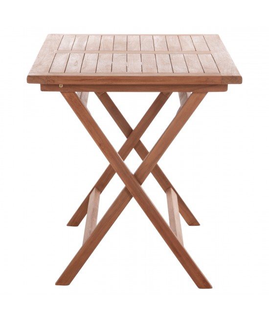 ΤΡΑΠΕΖΙ ΠΤΥΣΣΟΜΕΝΟ ΟΡΘΟΓΩΝΙΟ ERIS HM18117 ΞΥΛΟ TEAK--ΦΥΣΙΚΟ 120x70x76Υεκ.