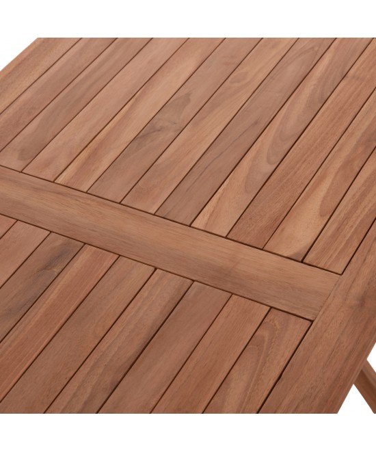 ΤΡΑΠΕΖΙ ΠΤΥΣΣΟΜΕΝΟ ΟΡΘΟΓΩΝΙΟ ERIS HM18117 ΞΥΛΟ TEAK--ΦΥΣΙΚΟ 120x70x76Υεκ.