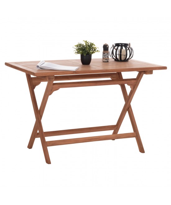ΤΡΑΠΕΖΙ ΠΤΥΣΣΟΜΕΝΟ ΟΡΘΟΓΩΝΙΟ ERIS HM18117 ΞΥΛΟ TEAK--ΦΥΣΙΚΟ 120x70x76Υεκ.