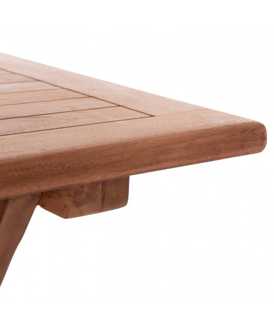 ΤΡΑΠΕΖΙ ΠΤΥΣΣΟΜΕΝΟ ΟΡΘΟΓΩΝΙΟ ERIS HM18117 ΞΥΛΟ TEAK--ΦΥΣΙΚΟ 120x70x76Υεκ.
