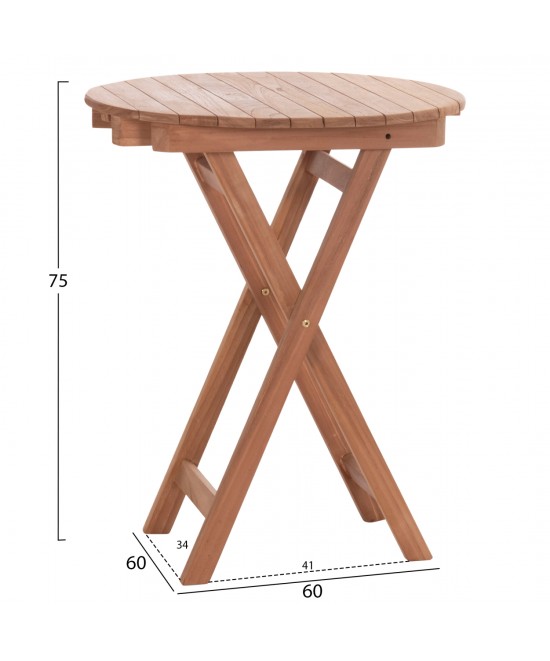 ΤΡΑΠΕΖΙ ΣΚΗΝΟΘΕΤΗ ΣΤΡΟΓΓΥΛΟ HEIDEL HM18120 ΞΥΛΟ TEAK--ΦΥΣΙΚΟ Φ60x75Υεκ. ΤΡΑΠΕΖΙ ΣΚΗΝΟΘΕΤΗ ΣΤΡΟΓΓΥΛΟ HEIDEL HM18120 ΞΥΛΟ TEAK--ΦΥΣΙΚΟ Φ60x75Υεκ.