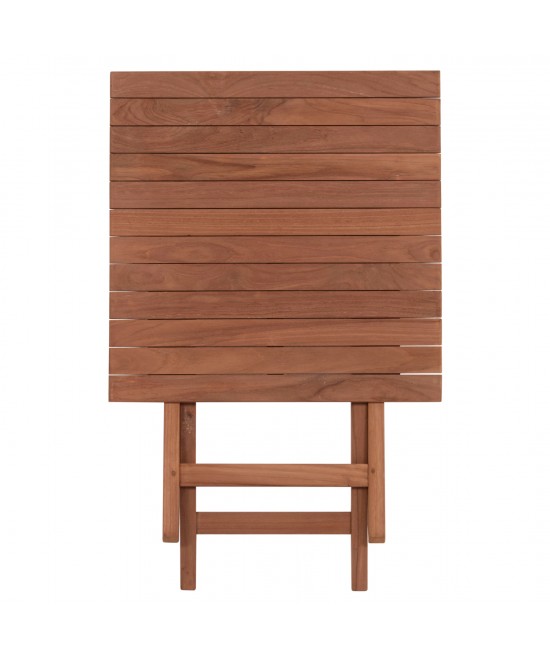 ΤΡΑΠΕΖΙ ΣΚΗΝΟΘΕΤΗ ΤΕΤΡΑΓΩΝΟ HEIDEL HM18121 ΞΥΛΟ TEAK--ΦΥΣΙΚΟ 60x60x75Υεκ.