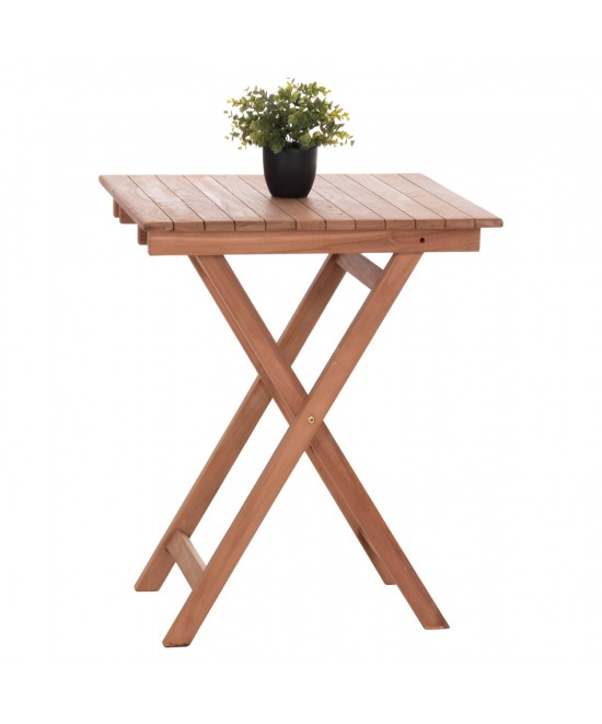 ΤΡΑΠΕΖΙ ΣΚΗΝΟΘΕΤΗ ΤΕΤΡΑΓΩΝΟ HEIDEL HM18121 ΞΥΛΟ TEAK--ΦΥΣΙΚΟ 60x60x75Υεκ.