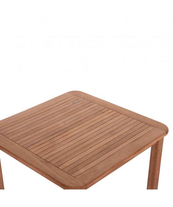 ΤΡΑΠΕΖΙ ΤΕΤΡΑΓΩΝΟ PRESSCOT HM18122 ΞΥΛΟ TEAK--ΦΥΣΙΚΟ 80x80x76Υεκ.
