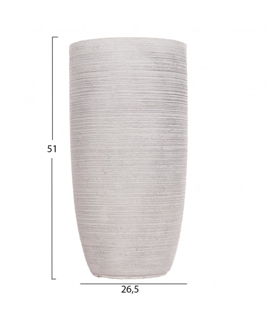 ΣΕΤ 3ΤΜΧ ΓΛΑΣΤΡΕΣ ΚΥΛΙΝΔΡΟΙ ΣΕΙΡΑ GARDENER HM4721 FIBERCLAY-ΧΡΩΜΑ CEMENT Φ42x78Υεκ