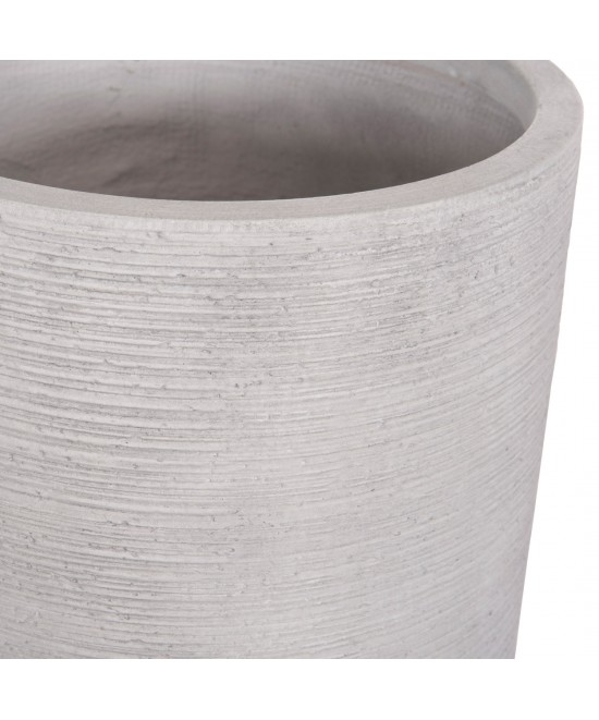 ΣΕΤ 3ΤΜΧ ΓΛΑΣΤΡΕΣ ΚΥΛΙΝΔΡΟΙ ΣΕΙΡΑ GARDENER HM4721 FIBERCLAY-ΧΡΩΜΑ CEMENT Φ42x78Υεκ