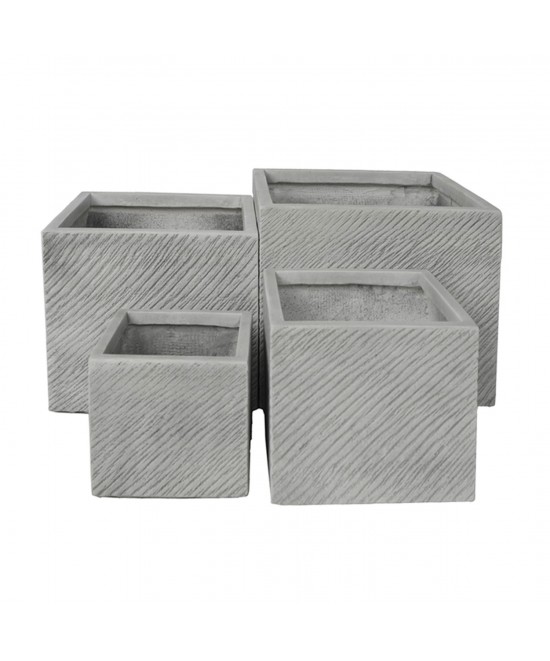 ΣΕΤ 4ΤΜΧ ΓΛΑΣΤΡΕΣ ΤΕΤΡΑΓΩΝΕΣ GARDENER HM4730 FIBERCLAY ΓΚΡΙ CEMENT 37x37x32Υεκ. ΣΕΤ 4ΤΜΧ ΓΛΑΣΤΡΕΣ ΤΕΤΡΑΓΩΝΕΣ GARDENER HM4730 FIBERCLAY ΓΚΡΙ CEMENT 37x37x32Υεκ.