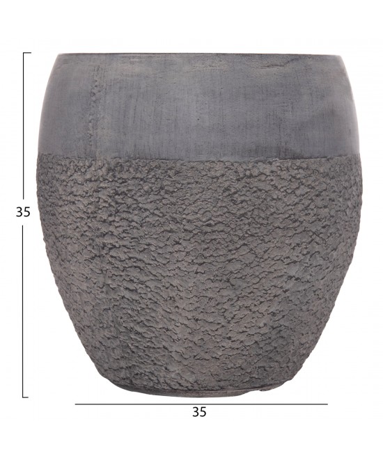 ΣΕΤ 3ΤΜΧ ΓΛΑΣΤΡΕΣ ΣΕΙΡΑ GARDENER HM4725 FIBERCLAY-ΣΕ ΣΚΟΥΡΟ CEMENT ΧΡΩΜΑ Φ55x54Υεκ