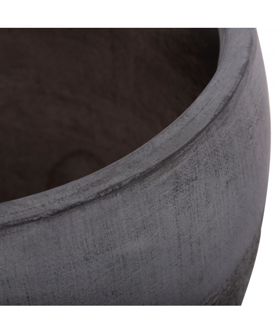 ΣΕΤ 3ΤΜΧ ΓΛΑΣΤΡΕΣ ΣΕΙΡΑ GARDENER HM4725 FIBERCLAY-ΣΕ ΣΚΟΥΡΟ CEMENT ΧΡΩΜΑ Φ55x54Υεκ