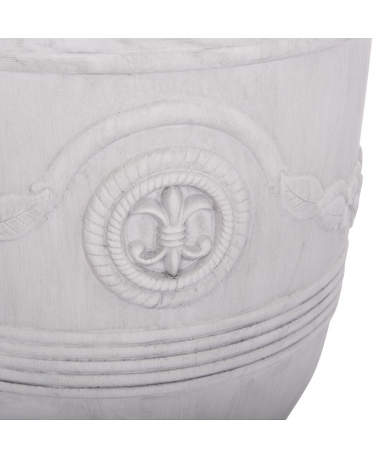 ΣΕΤ 3ΤΜΧ ΓΛΑΣΤΡΕΣ ΜΕ ΑΝΑΓΛΥΦΟ GARDENER HM4729 FIBERCLAY-ΣΕ ΥΠΟΛΕΥΚΟ Φ58x72.5Υεκ