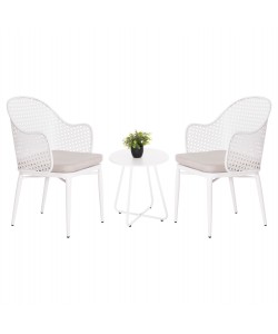 ΣΕΤ LOUNGE 3TMX ΕΞ.ΧΩΡΟΥ OREGO HM21107.02 ΑΛΟΥΜΙΝΙΟ & ΜΕΤΑΛΛΟ ΣΕ ΛΕΥΚΟ