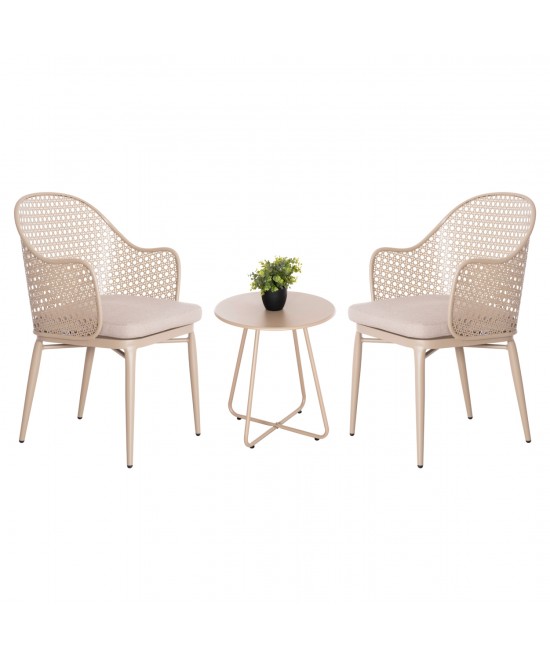 ΣΕΤ LOUNGE 3TMX ΕΞ.ΧΩΡΟΥ OREGO HM21107.03 ΑΛΟΥΜΙΝΙΟ & ΜΕΤΑΛΛΟ ΣΕ ΚΑΠΟΥΤΣΙΝΟ
