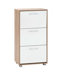 ΠΑΠΟΥΤΣΟΘΗΚΗ ΜΕΛΑΜΙΝΗΣ DAVINA 3ΘΕΣΕΩΝ HM2221.06 SONAMA-ΛΕΥΚΗ 62Χ24Χ110Υ εκ.