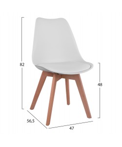 ΣΕΤ ΤΡΑΠΕΖΑΡΙΑΣ 5ΤΜΧ ΤΡΑΠΕΖΙ Φ90X74 & 4 ΚΑΡΕΚΛΕΣ VEGAS ΛΕΥΚΕΣ HM11693.01