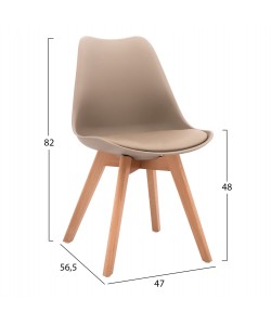 ΣΕΤ ΤΡΑΠΕΖΑΡΙΑΣ 5ΤΜΧ ΤΡΑΠΕΖΙ Φ90X74 & 4 ΚΑΡΕΚΛΕΣ VEGAS ΚΑΠΟΥΤΣΙΝΟ HM11693.25