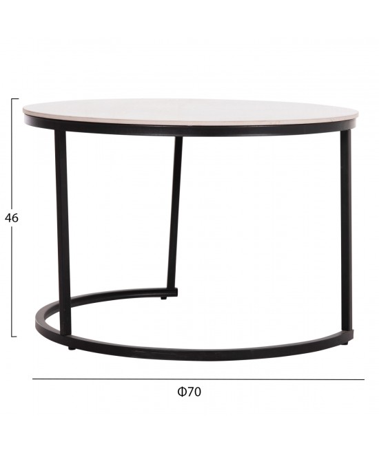ΤΡΑΠΕΖΙA ΣΑΛΟΝΙΟΥ ΣΕΤ 2ΤΜΧ TALOS HM18140.01 ΚΕΡΑΜΙΚΟ TOP ΜΕ ΟΨΗ ΛΕΥΚΟΥ ΜΑΡΜΑΡΟΥ Φ70+Φ50 ΤΡΑΠΕΖΙA ΣΑΛΟΝΙΟΥ ΣΕΤ 2ΤΜΧ TALOS HM18140.01 ΚΕΡΑΜΙΚΟ TOP ΜΕ ΟΨΗ ΛΕΥΚΟΥ ΜΑΡΜΑΡΟΥ Φ70+Φ50
