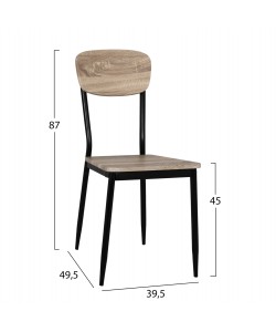 ΣΕΤ 5ΤΜΧ ΤΡΑΠΕΖΙ ΜΑΥΡΟ & ΚΑΡΕΚΛΕΣ SONAMA ΜΕ ΜΑΥΡΙΑ ΠΟΔΙΑ HM11072