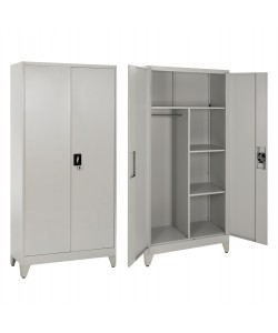 ΝΤΟΥΛΑΠΑ ΜΕΤΑΛΛΙΚΗ ΜΕ ΠΟΔΙΑ CLOD HM11998 2ΦΥΛΛΗ ΜΕ ΧΩΡΙΣΜΑ-ΑΝΟΙΧΤΟ ΓΚΡΙ 90Χ40Χ190Yεκ