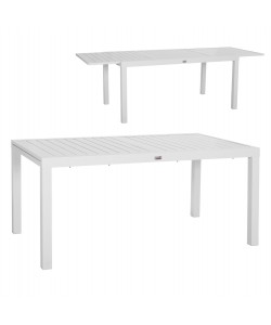 ΤΡΑΠΕΖΙ ΕΠΕΚΤΕΙΝΟΜΕΝΟ KRUM HM6277.01 ΑΛΟΥΜΙΝΙΟ ΛΕΥΚΟ 160-240x90x73Υεκ.