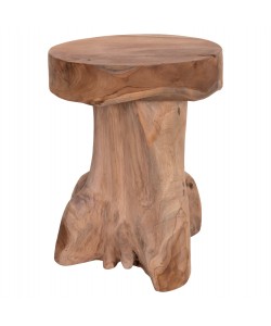 ΒΟΗΘΗΤΙΚΟ ΤΡΑΠΕΖΑΚΙ LOGG HM9351.11 ΜΑΣΙΦ ΞΥΛΟ ΤEAK ΦΥΣΙΚΟ Φ35X45Yεκ.