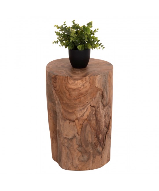 ΒΟΗΘΗΤΙΚΟ ΤΡΑΠΕΖΑΚΙ/ΣΚΑΜΠΟ TRONCO HM9374.21 ΞΥΛΟ TEAK--ΦΥΣΙΚΟ Φ30x45Υεκ.