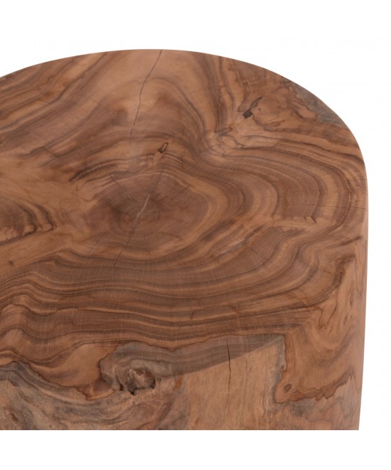 ΒΟΗΘΗΤΙΚΟ ΤΡΑΠΕΖΑΚΙ/ΣΚΑΜΠΟ TRONCO HM9374.21 ΞΥΛΟ TEAK--ΦΥΣΙΚΟ Φ30x45Υεκ.