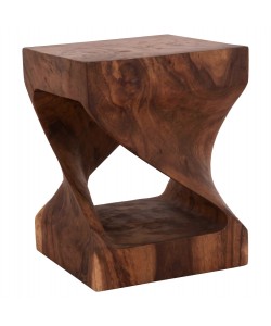 ΣΚΑΜΠΟ GEBO HM9754.21 ΤΕΤΡΑΓΩΝΟ--ΞΥΛΟ SUAR ΣΕ ΣΚΟΥΡΟ ΦΥΣΙΚΟ 35x35x45Yεκ.