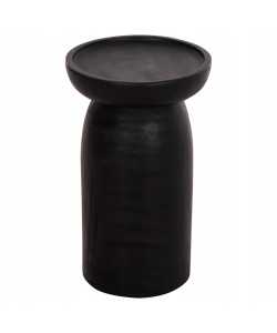 ΤΡΑΠΕΖΙ ΒΟΗΘΗΤΙΚΟ LOKI HM9899.12 ΜΑΣΙΦ ΞΥΛΟ SUAR ΣΕ ΜΑΥΡΟ Φ30x50Υεκ.