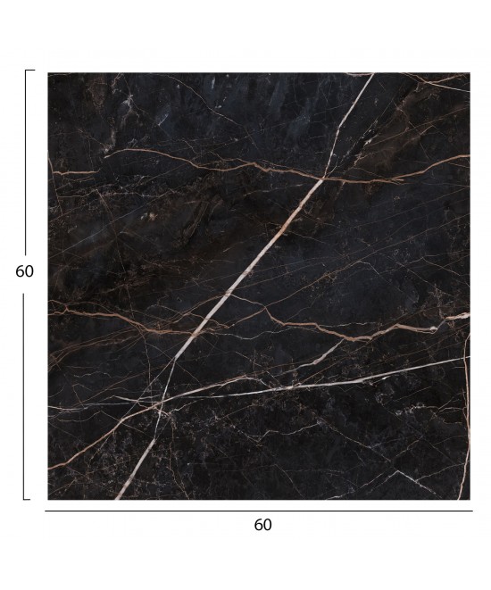 ΕΠΙΦΑΝΕΙΑ ΤΡΑΠΕΖΙΟΥ HPL ΤΕΤΡΑΓΩΝΗ HM5837.34 ΜΑΥΡΟ ΜΑΡΜΑΡΟ 60x60εκ.