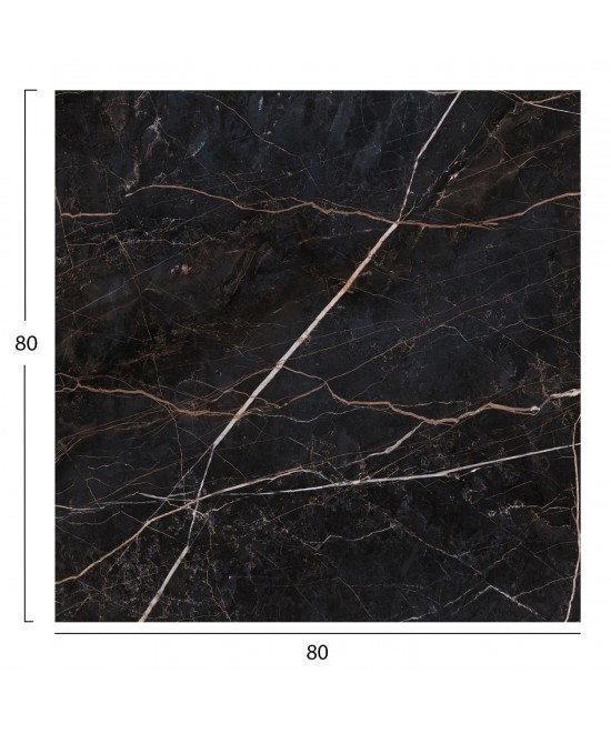 ΕΠΙΦΑΝΕΙΑ ΤΡΑΠΕΖΙΟΥ ΤΕΤΡΑΓΩΝΗ HPL HM5839.34 BLACK MARBLE 80x80εκ